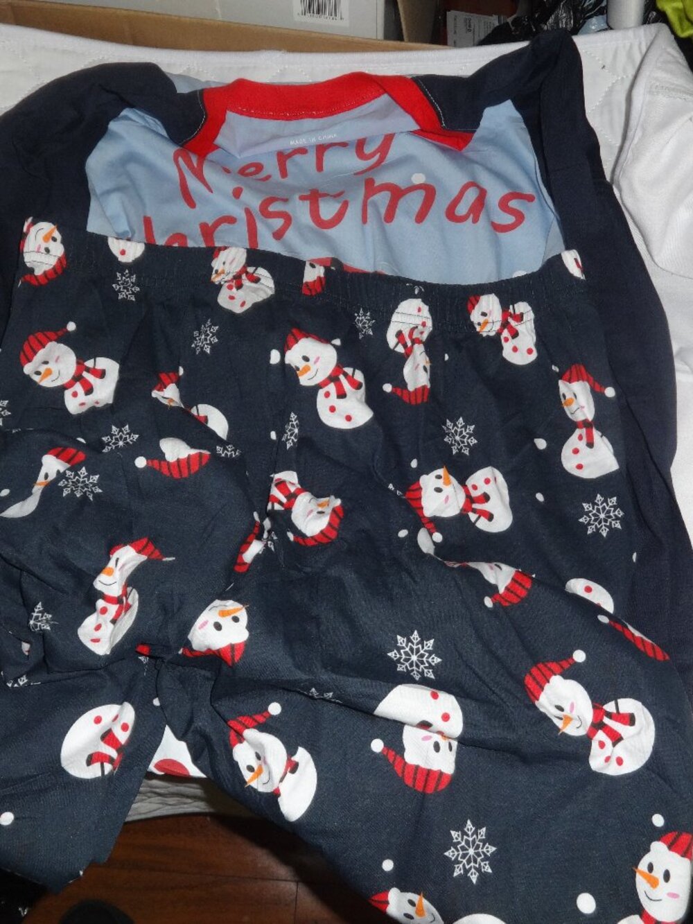 HYCLES MENS SNOWMAN / CHRISTMAS PAJAMAS SIZE L
